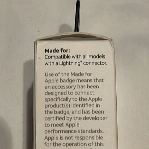 AT&T USB-A to Lightning braided cable. NEW IN BOX - Picture 4 of 5